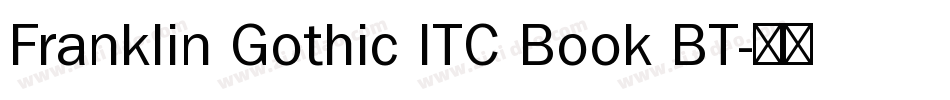 Franklin Gothic ITC Book BT字体转换